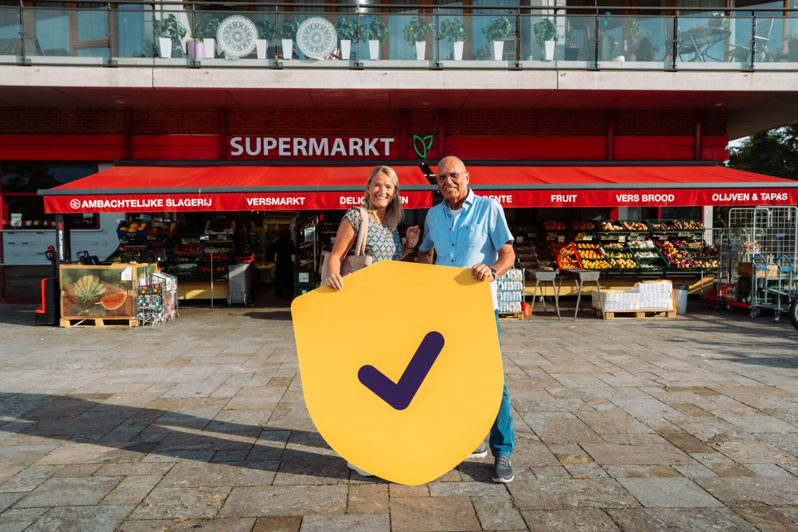 Denk Vooruit op foto voor supermarkt